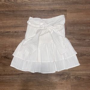 SUNDAE MUSE white bow tie skirt